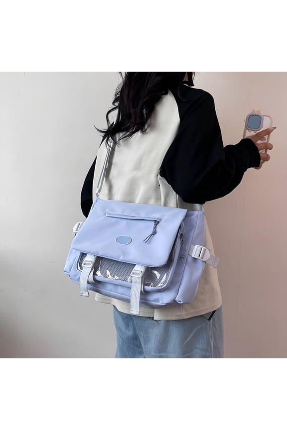 Student Large Capacity Class Messenger Bag Simply and Versatile Shoulder Messenger Bag Messenger Bag for School
