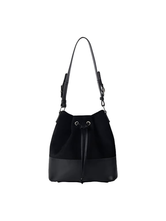 Suede Bucket Bag for Women Spring Fashion Matte Finish Shoulder Bag Crossbody Purse Work Casual Tote Handbag