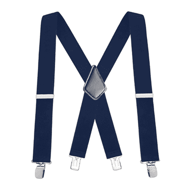 GASTROPOD Suspenders for Men Adjustable 6 Clips Elastic Crossback Men’s Suspenders Multi-Color Suspenders for Men Heavy Duty 3.5x120cm,Blue