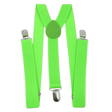 GASTROPOD Suspenders for Men Y-Back Adjustable Strap Elastic Men’s Suspenders Heavy Duty Unisex Suspenders 2.5cmx100cm,Green