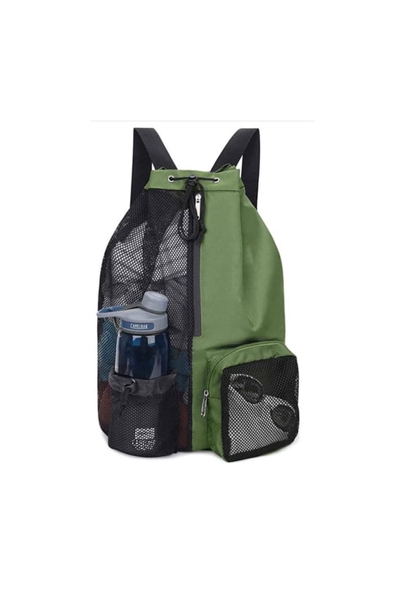 Swim Bag,Durable Mesh Backpack for Beach,Comfortable Travel Sports Backpack,Adjustable Waterproof Carry On Backpack for Men and Women