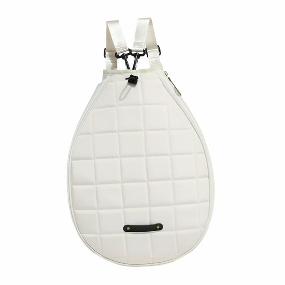 GASTROPOD Tennis Backpack Tennis Racquet Cover Case Bag Lightweight Shoulder Bag Large Capacity Badminton Racquet Bag Tennis Racket Bag White
