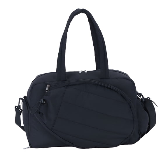 GASTROPOD Tennis Bag for Women Men, Tennis Gym Bag Holds 2 Rackets with Shoe Compartment Wet Pocket, 35 L Capacity Sports Duffle Handbag (Black)