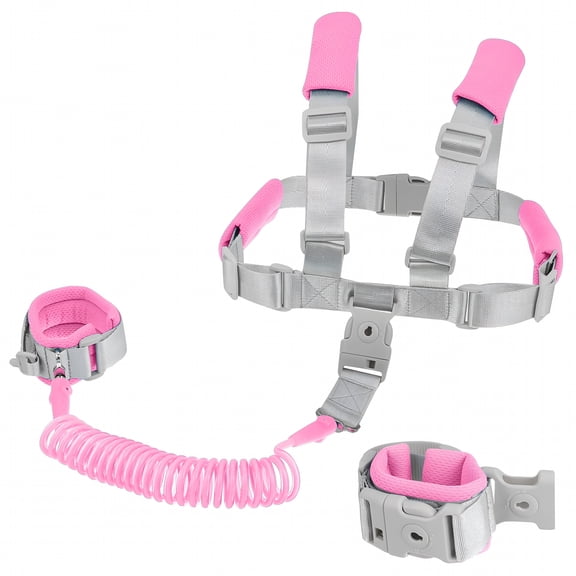 GASTROPOD Toddler Leash,Anti Lost Wrist Link for Kids,Safety Harness with Lock for Child,Toddler Harness,Child Leashes for Toddlers,Not Easy Open without Key(Pink)