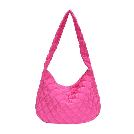 GASTROPOD Tote Bag,Large Capacity Cotton Clothing Bag Crossbody Bagsfor Women,Cloud Folds Shoulder Bag,Rose Red