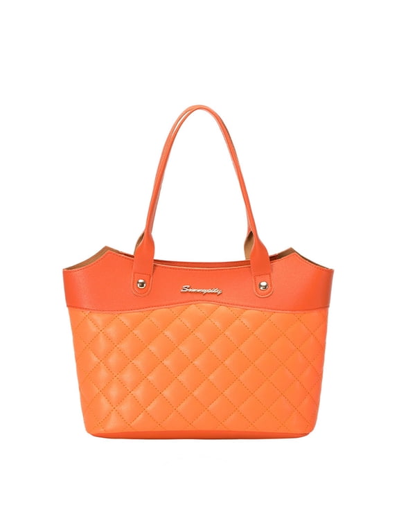 Tote Bag Spacious Interior Space Crossbody Bags for Women Lightweight and Portable Tote Bag for Women Orange