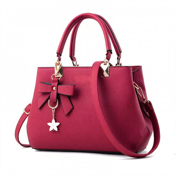 GASTROPOD Tote Bag for Women,Aesthetic Tote Purse,Elegant Leather Tote Bag,Burgundy
