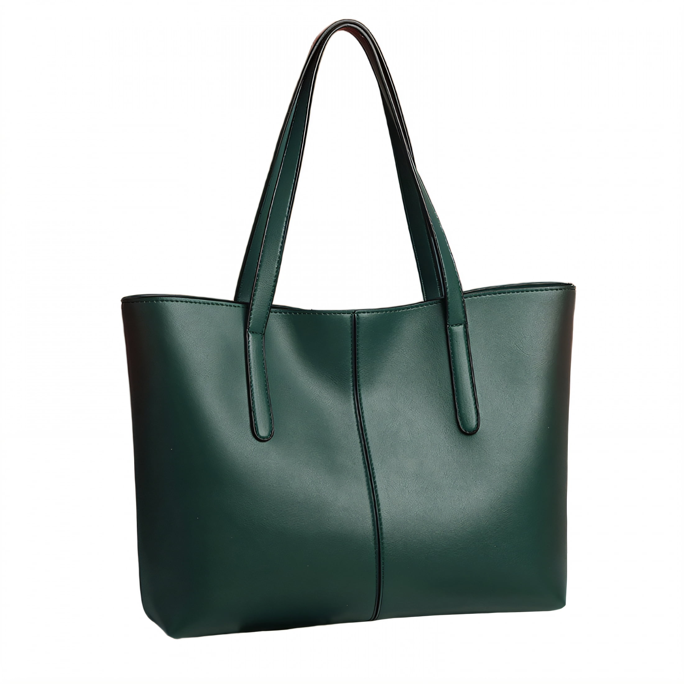 GASTROPOD Tote Bag for Women,Comfortable Reinforced Handle Leather Tote Bag for Women,Multi-Pocket Structure Womens Work Bag,Green