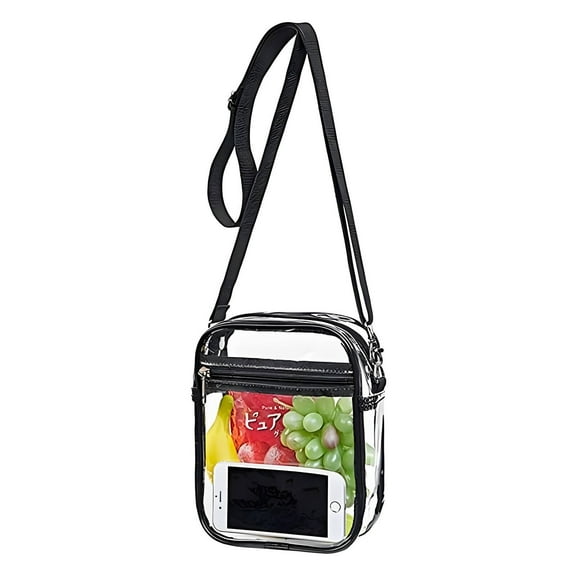 GASTROPOD Tote Bag for Women Large Capacity Shopping Bag Clear Bags Portable and Waterproof Crossbody Bags for Women Black 20*15*4.6cm
