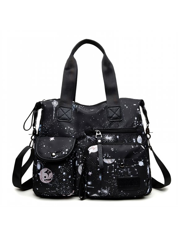 Tote Bag for Women,Waterproof and Freeze-Proof Nurse Bag,Soft and Comfortable Cross Body Purse,Black
