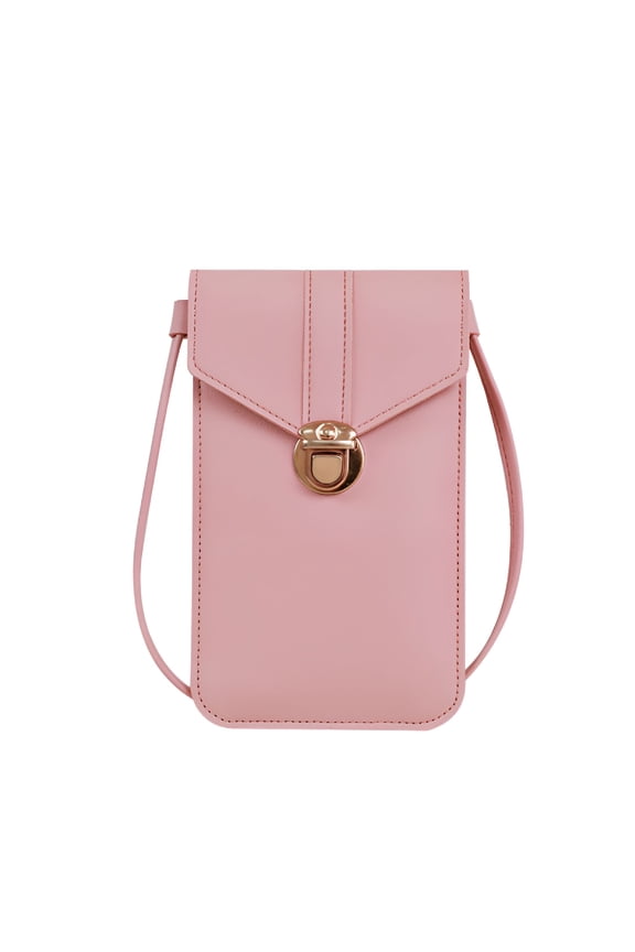 Touch Screen Crossbody Women Cell Phone Purse - Cross Body with Shoulder Strap Bag - Rfid Wallet Keeps Cash,Credit Cards,Phone Screens Safe - Rose
