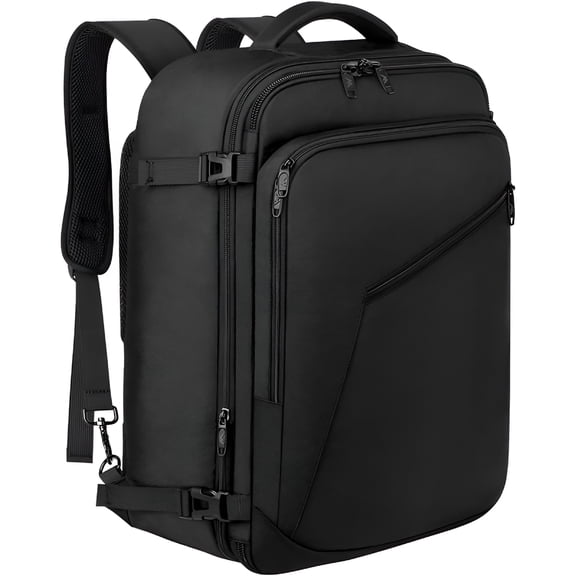 GASTROPOD Travel Backpack, 40L Carry-On Backpack Air Approved Weekender Bag for Men and Women, Backpack with Laptop Compartment, Black