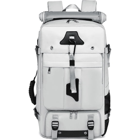 GASTROPOD Travel Backpack 50L Premium,Hiking Gear,Unisex Extra Large Laptop Backpack for Hiking,Climbing&Business Trips,Waterproof,Grey