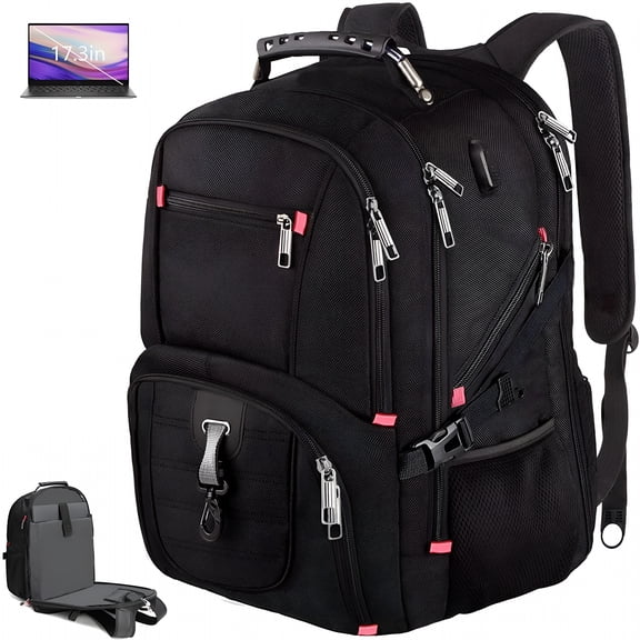 GASTROPOD 2026 New Travel Backpack for Men 17 Inch Laptop Backpack Extra Large Business Work Bag Anti Theft with Usb Charging Port Water Resistant College School Bookbag Carry on Backpack 45L