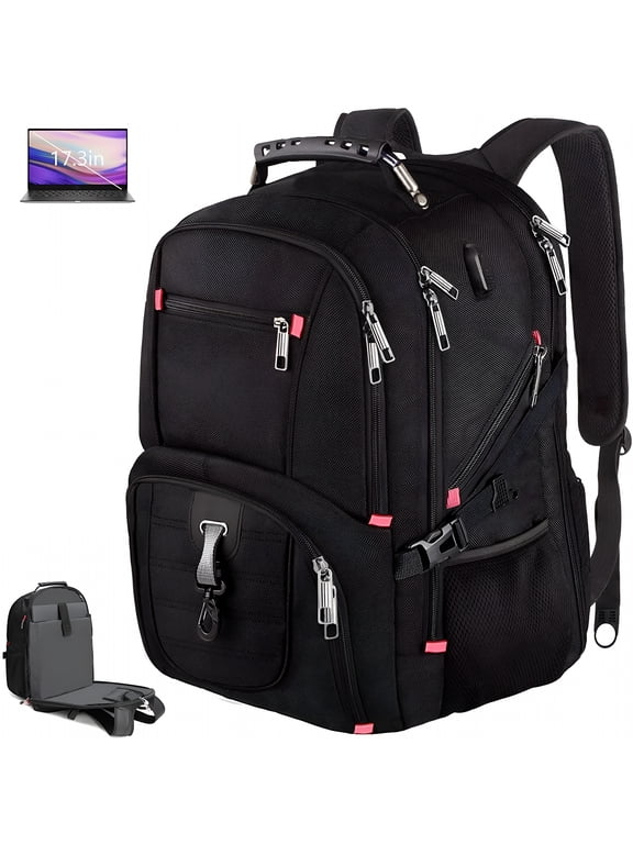 2026 New Travel Backpack for Men 17 Inch Laptop Backpack Extra Large Business Work Bag Anti Theft with Usb Charging Port Water Resistant College School Bookbag Carry on Backpack 45L