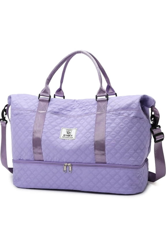 Travel Duffle Bag Weekender Bags for Women with Shoe Compartment Carry on Overnight Bag Gym Duffel Bag with Wet Pocket