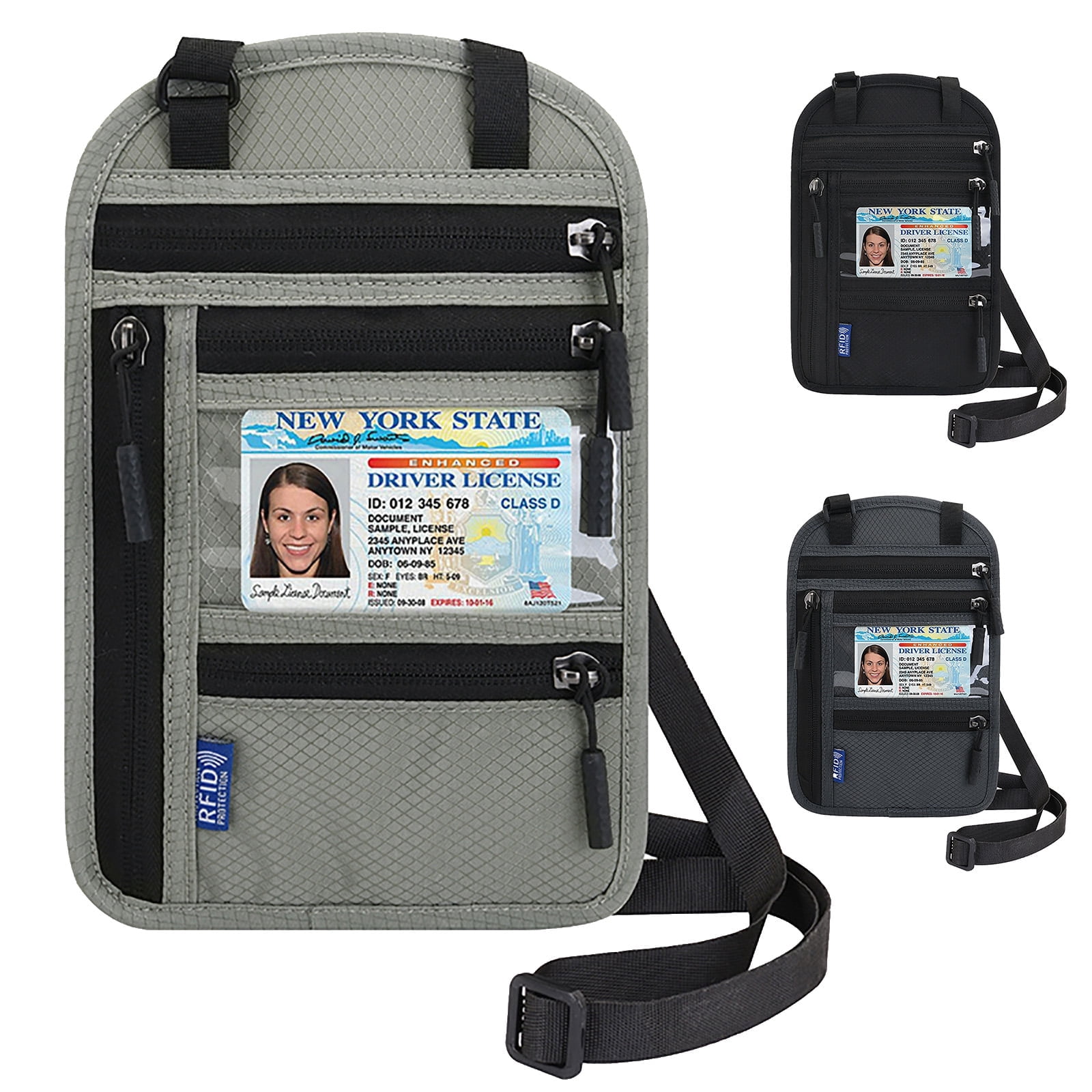 小物 Llife SOFT STEER WALLET / NECK HOLDER Neck Wallets for Travel and Security