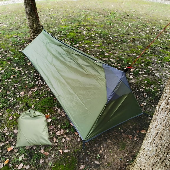 GASTROPOD Ultralight Camping Tent Waterproof 1 Person Shelter Survival for Mountainee Beach Fishing Backpacking Hiking, Green
