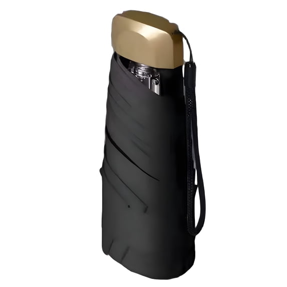 GASTROPOD Umbrellas for Rain,Comfortable Handle Shape Compact Umbrella,Effortless Carrying Feel Small Umbrella for Travel Mini,Black
