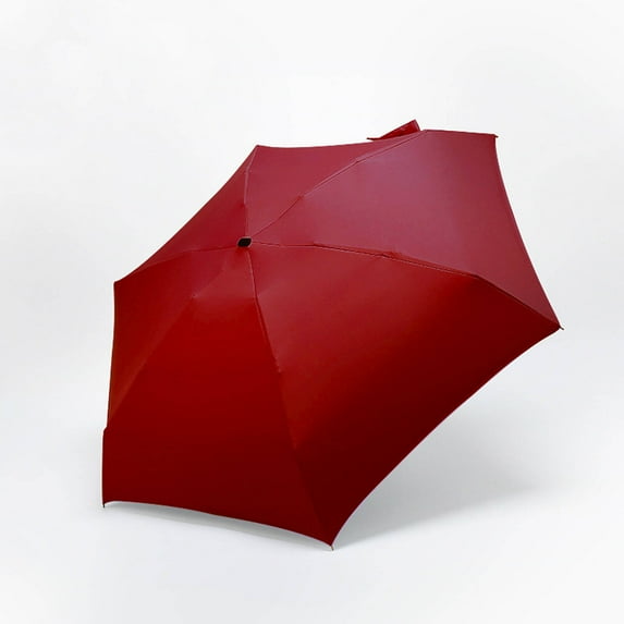 GASTROPOD Umbrellas for Rain Lightweight Compact Umbrella Aluminum Frame Travel Umbrella 87x49cm,Deep Red