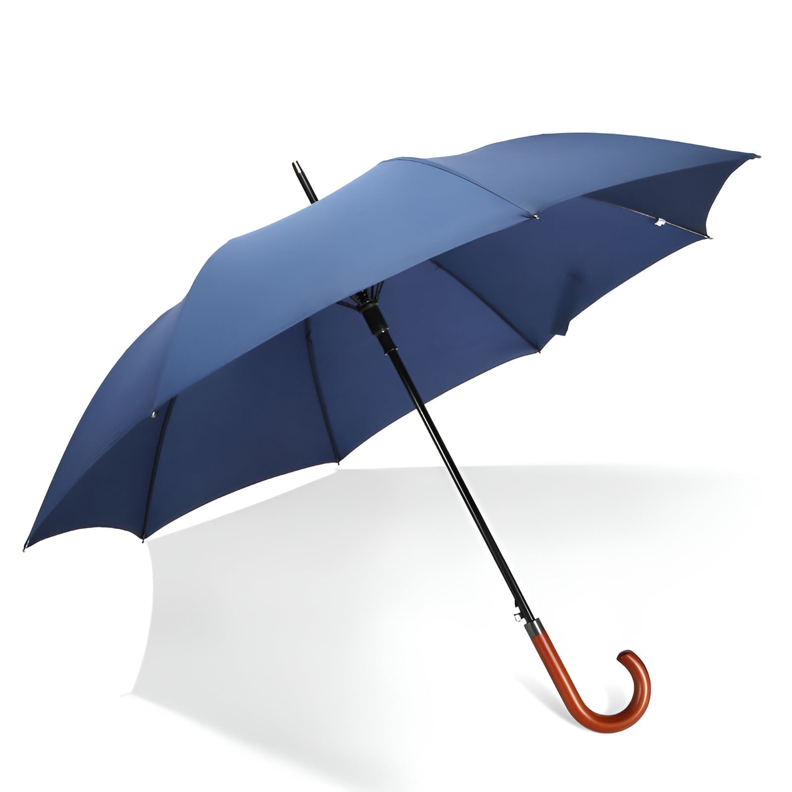 MISSMILE Umbrellas for Rain,Wooden Finish Big Umbrella,Distinctive Folding Canopy Outdoor Umbrella
