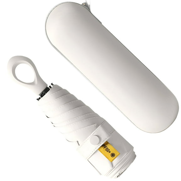 GASTROPOD Umbrellas for Rain,Ultra-Light Capsule Umbrella Compact Umbrella,Compact and Easy to Carry Small Umbrella for Travel Mini,Beige