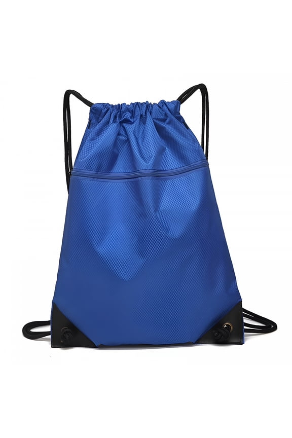 Unisex Breathable Durable Fabric Drawstring Backpack, Royal Blue