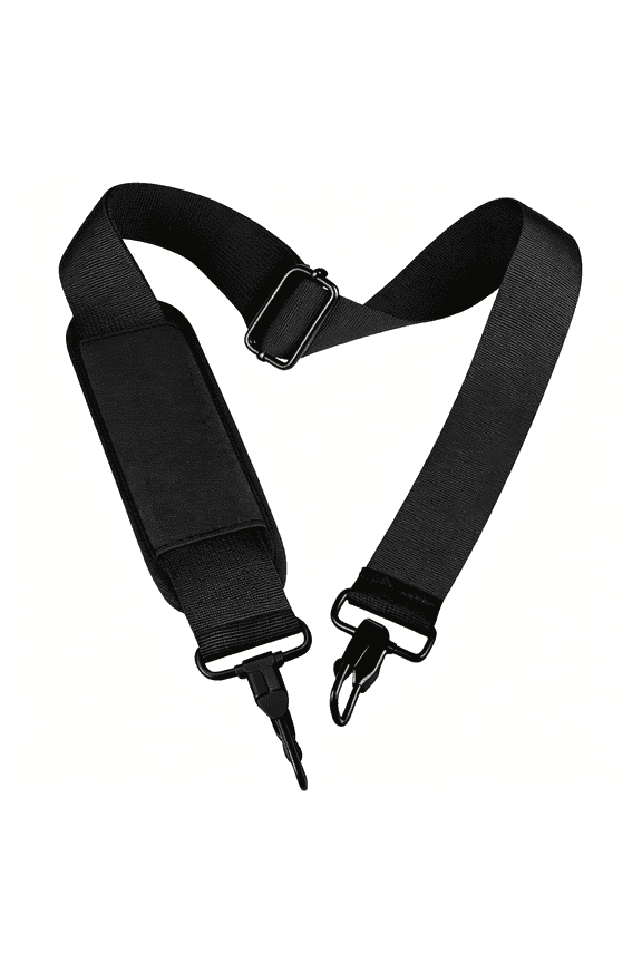 Universal Replacement Laptop Shoulder Strap, Durable 55" Adjustable Comfortable Belt with Metal Hooks for Briefcase, Computer Messenger Bag, Laptop Case Luggage/Duffel/Camera, (Black)