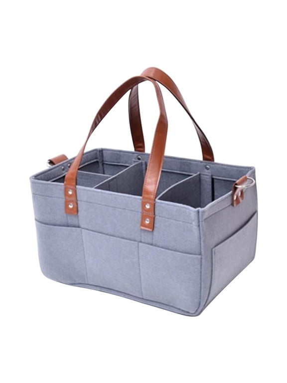 Utility Tote with Pockets & Compartments-Perfect Nurse Tote Bag Teacher Bags for Women,Teacher Bag,Work Bags for Women & Craft Tote,Gray
