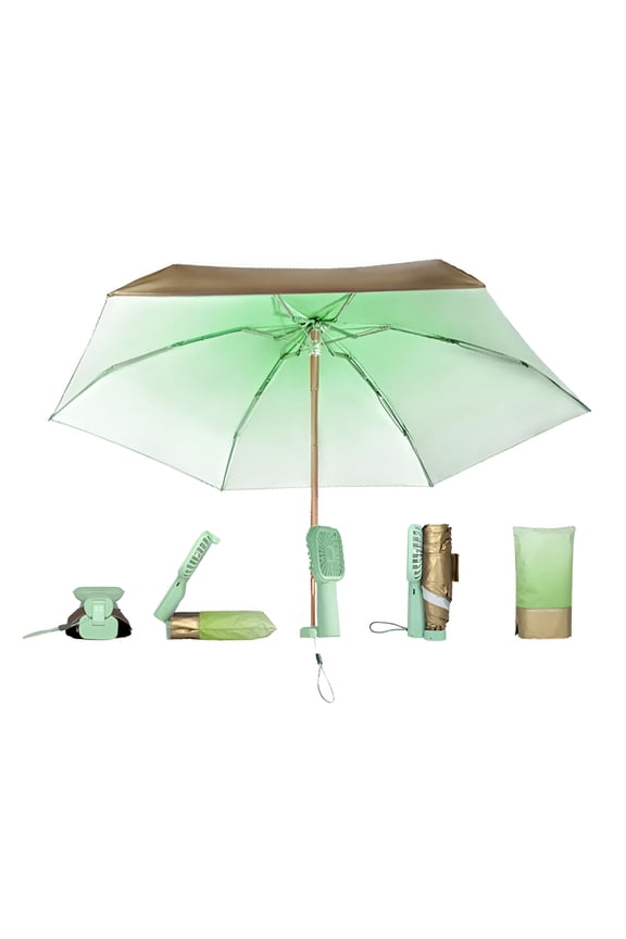 Uv Protective Portable Fan Umbrella with Misting Feature,Uv Umbrellas for Sun Protection