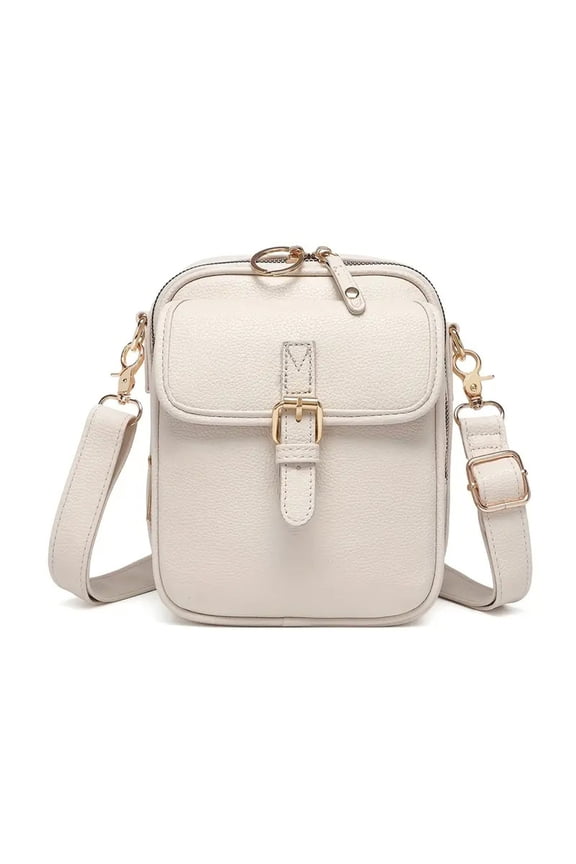Vegan Leather Crossbody Bag for Women-Anti Theft Rfid Purse with Built-In Wallet Organizer,Messenger Bag with Multiple Card Slots,Adjustable Strap for Travel&Daily Use