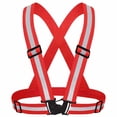 thumbnail image 1 of GASTROPOD Vest Reflective Running Gear Adjustable Shoulder Straps Reflective Vest Elastic Waistband Safety Vest 10x20x4cm,Red, 1 of 7