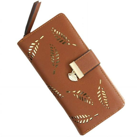 GASTROPOD Wallet Women,Practical Zipper Rfid Wallet Women,Strong Grip Wallet Purse,Coffee