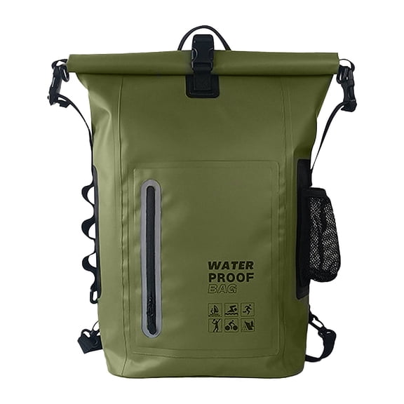 GASTROPOD Waterproof Backpack 25L 500D Pvc Mesh Camping Backpack for Men and Women Backpacking Hiking Gear,Army Green