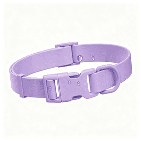 GASTROPOD Waterproof Dog Collar, Rubber Adjustable Collars with Quick Release , Odor-Resistant, Easy to Clean Pet Collars for Small Medium Or Large Dogs (Purple, L 15.4-24.8 Inch)