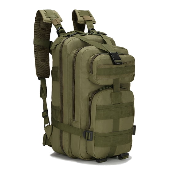 GASTROPOD Waterproof Hiking Daypack Large Hiking Backpack, Hunting Camping Rucksack Backpack for Men Outdoor Sports Backpack (Plateau Camouflage), Army Green