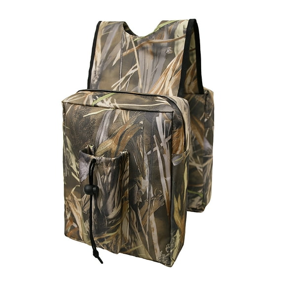 GASTROPOD Waterproof Motorcycle Tank Bag, Camo ATV Saddle Bag with Shoulder Straps, Weather Resistant Riding Gear Storage for Hunting and Outdoor Adventures