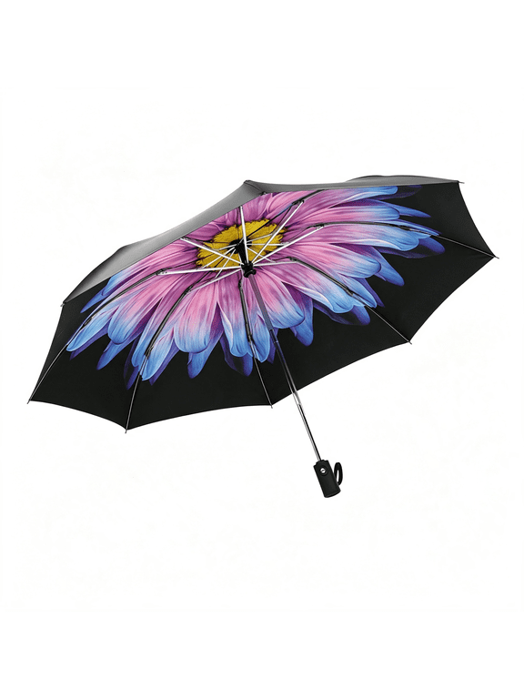 Windproof Travel Umbrella,Automatic Umbrellas for Rain,Portable&Compact Umbrellas for Backpack,Strong Uv for Protection,Folding Small Sun Umbrella for Car,Walking
