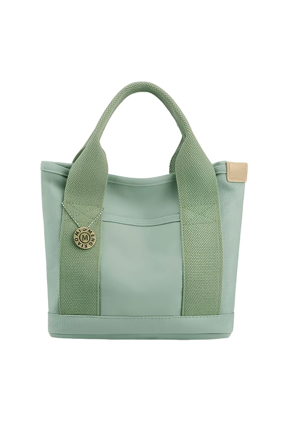 Woman Small Tote Bag Shopping Bag Size 9X5.9X8.6Inch Top Handle Bag Large Capacity for Working, Dating, Beach and Weekend Shoulder Bag Green