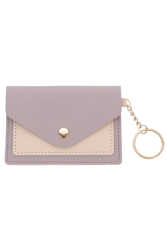 Women Credit Cards Holder Leather Keychain Wallet Change Wallet Pouch for Women Key Chain Wallet