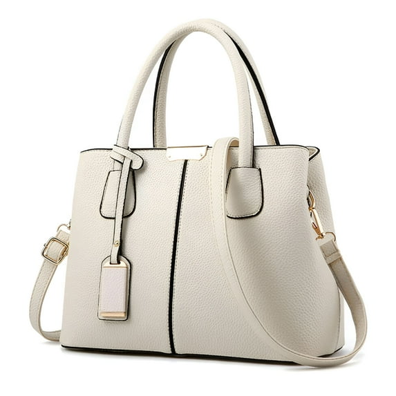 GASTROPOD Women Leather Handbag Crossbody Shoulder Bag Tote Satchel Messenger Purse Beige