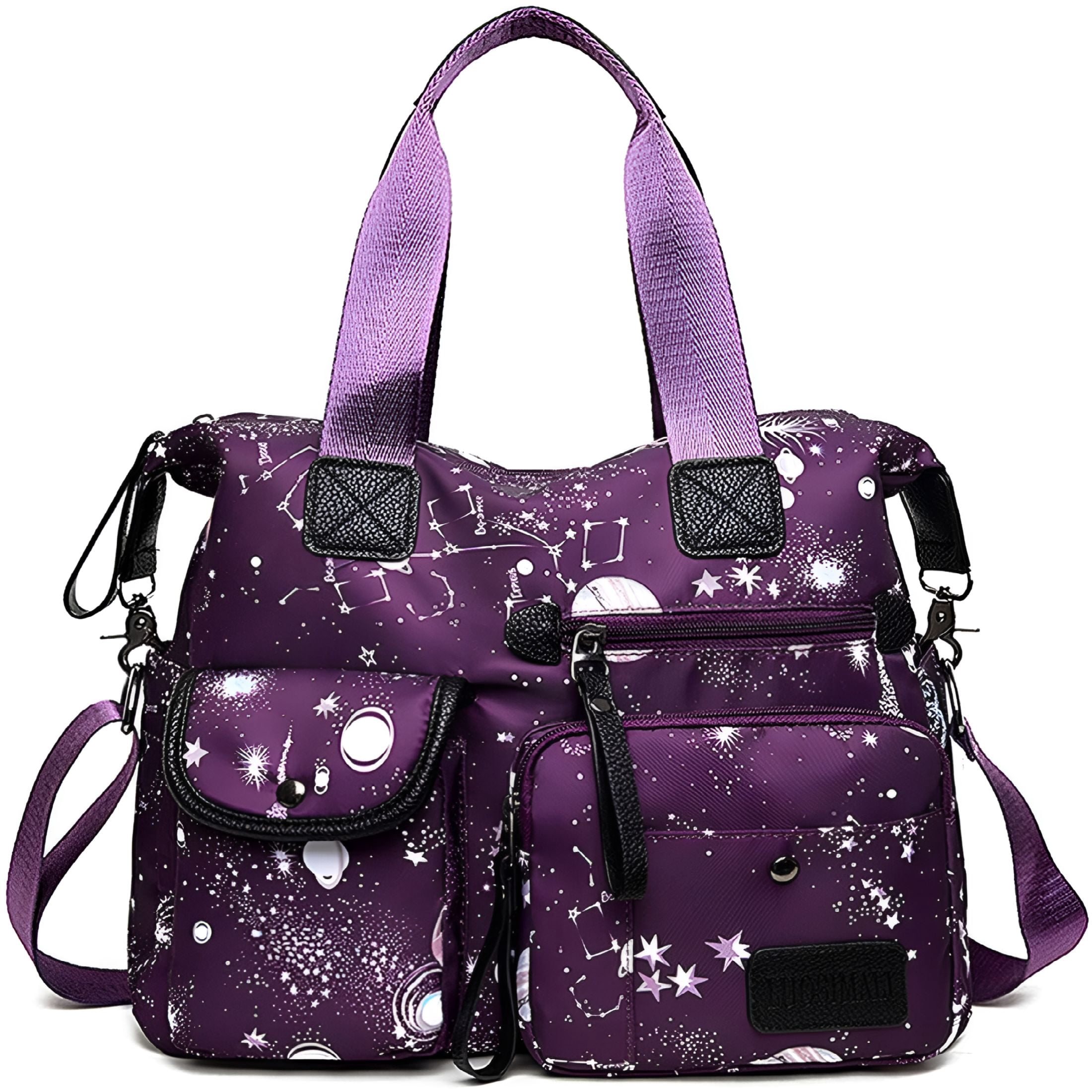GASTROPOD Women Tote Bag with Multi Pockets, Nurse Bags for Work Nursing Bag, Lightweight Crossbody Purse, Nylon Tote Handbag for Women