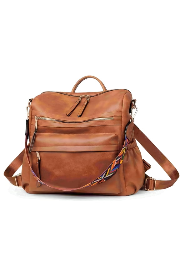 Women's Genuine Leather Backpack Purse 3-in-1 Convertible Shoulder Bag & Satchel Handbag for Travel, Work & College Multipurpose Designer Tote