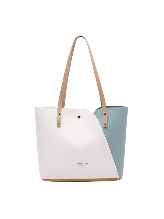 Women's Rubber Tote Bag Waterproof Beach Handbag Fashion Shoulder Purse Lightweight Crossbody Bag for Travel Summer Vacation Shopping