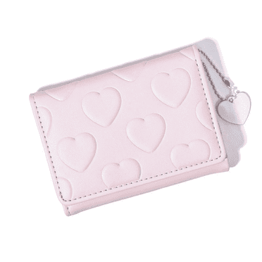 GASTROPOD Womens Wallet,Chic Heart Embossed Card Holder Organizer,Compact Snap Closure Small Purses for Women