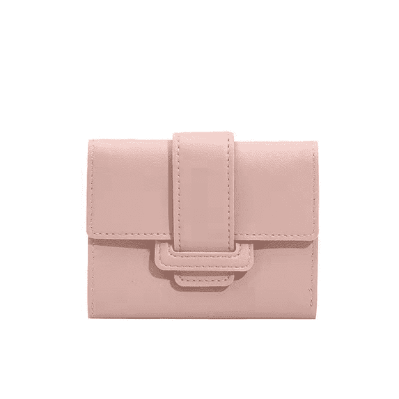 GASTROPOD Womens Wallet,Compact Card Holder,Chic Pure Color PVC Small Purses,Secure Zippered Coin Pocket for On-the-Go Use