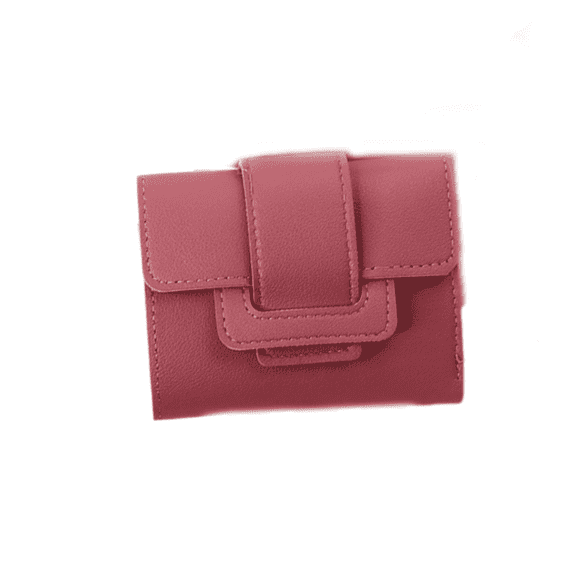 GASTROPOD Womens Wallet,Stylish Compact Card Holder,Pure Color PVC Small Purses,Organized Zippered Coin Pocket