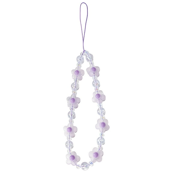 GASTROPOD Wrist Bands Lanyard Phone Wrist Strap Bead Phone Wristlet Flower Phone Charm Phone Chain Strap Wristlet Strap Camera Strap Wrist Camera Wrist Strap Acrylic Cell Phone Beaded