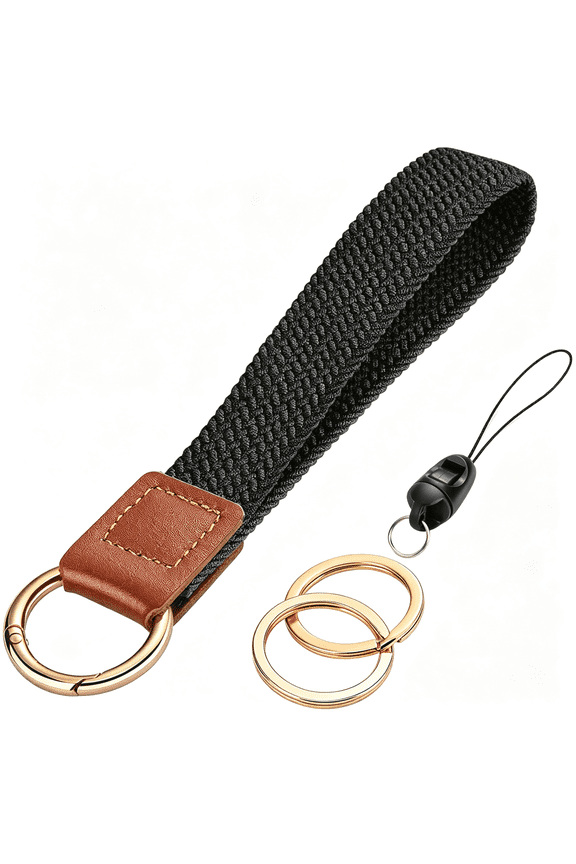 Wrist Lanyard, Stretchy Wristlet Keychain Lanyards, Cute Key Lanyard for Women Men, Short Key Chain for Car Keys Card Wallet Phone Short Lanyard for Keys