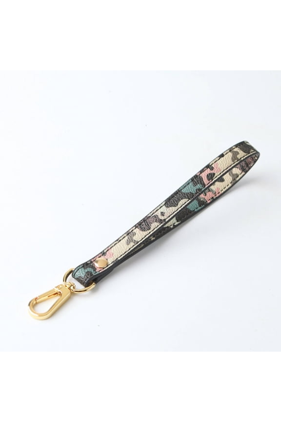 Wristlet Wrist Bag Strap Replacement,Stylish Two-Layer PU Leather Wrist Strap for Clutch,Functional Detachable Wrist Lanyard